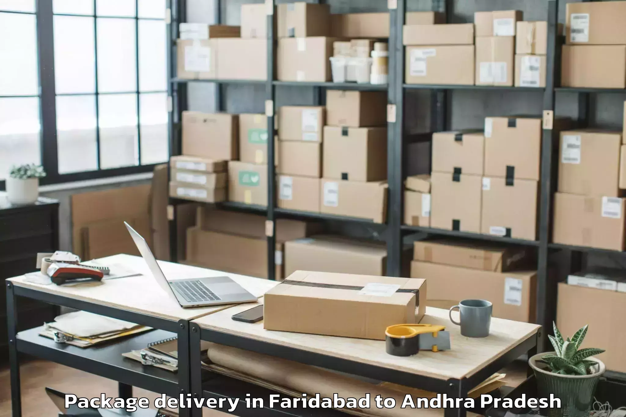 Discover Faridabad to Ganapavaram Package Delivery